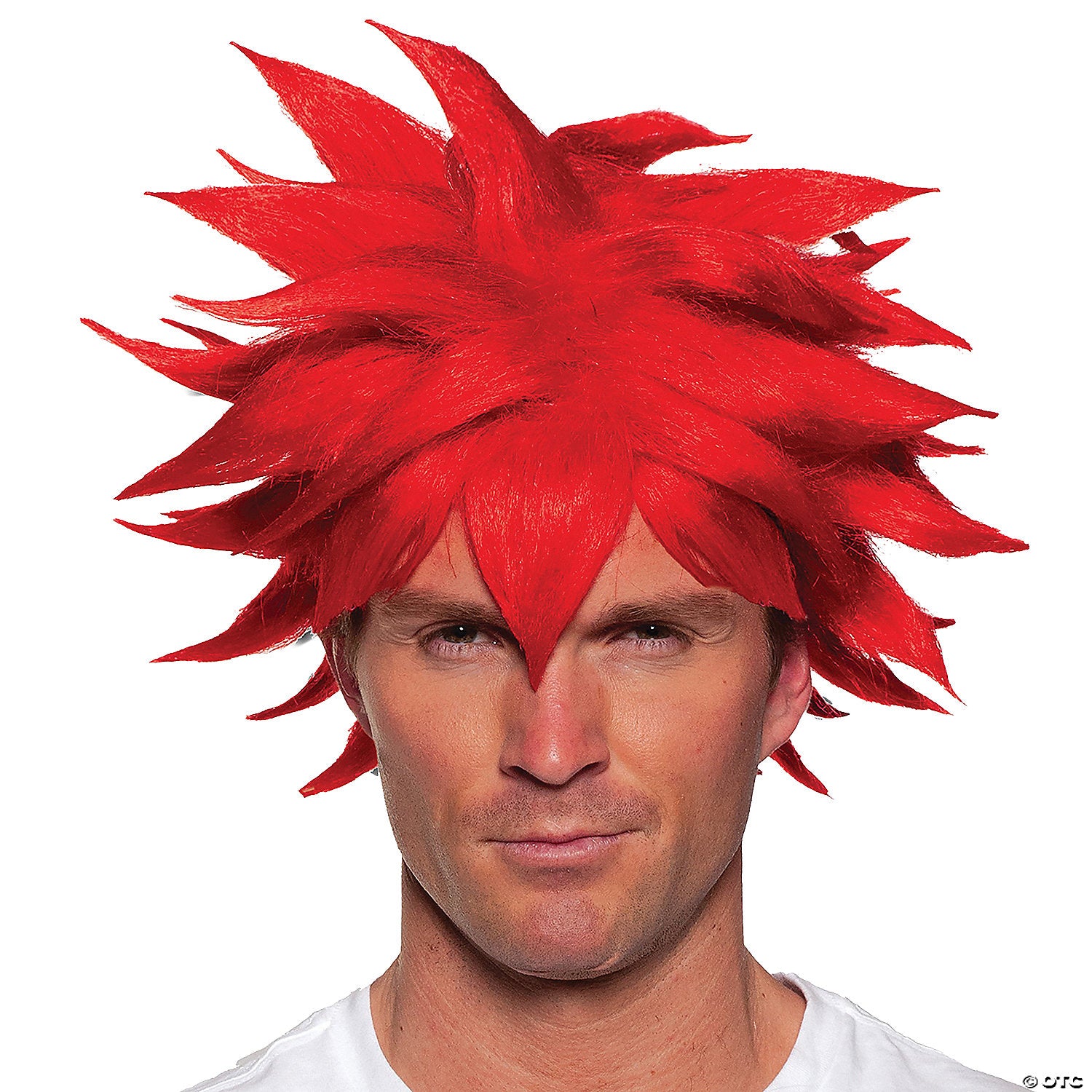 adults red spikey anim& 233  wig~ur30422