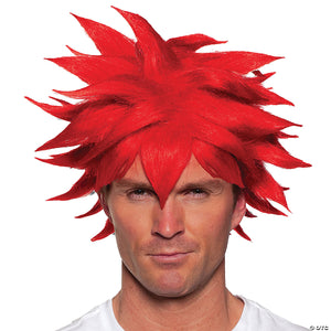 adults red spikey anim& 233  wig~ur30422