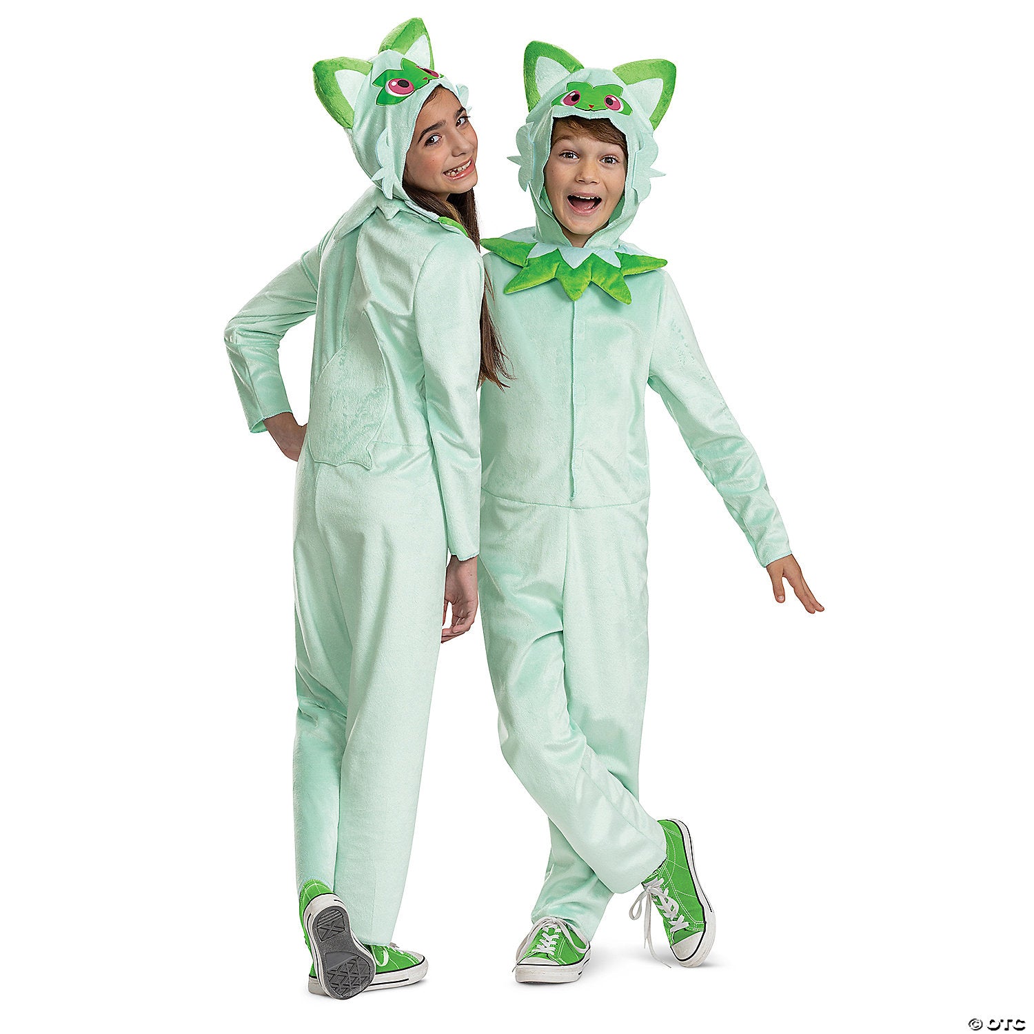 sup  sprigatito hooded jumpsuit costume   medium 7 8~dg156959k