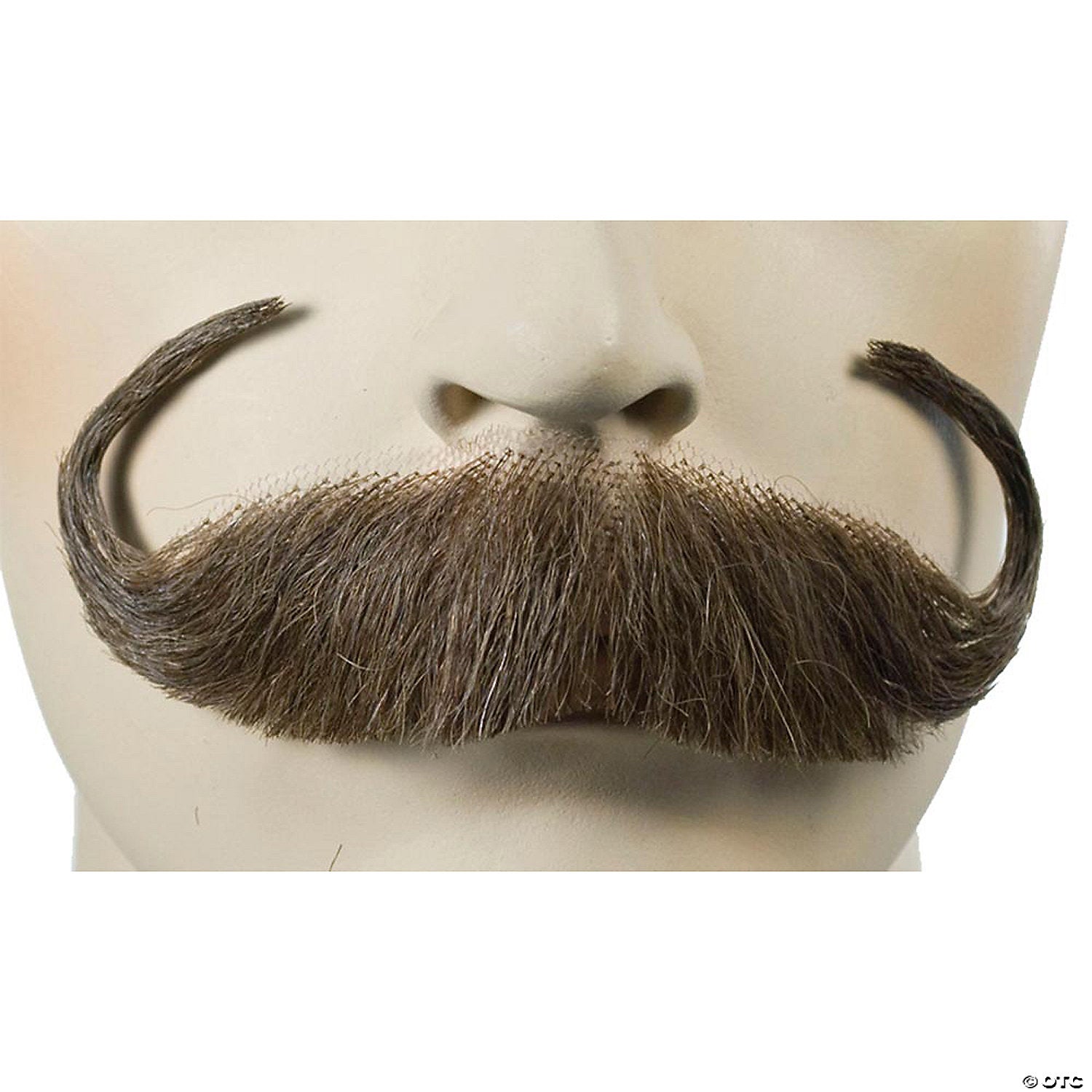 handlebar mustache human med brown 4~lw579mbn