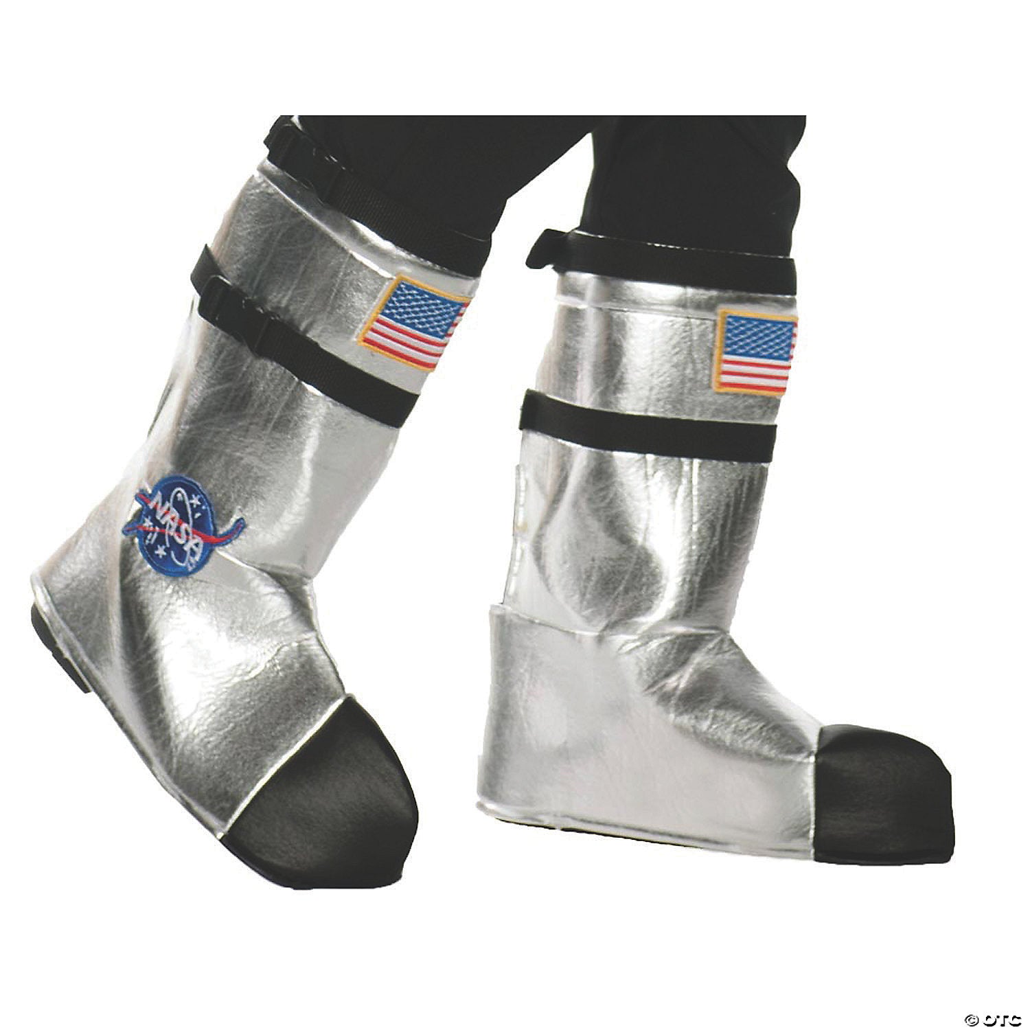 kids silver astronaut boot tops~ur25737