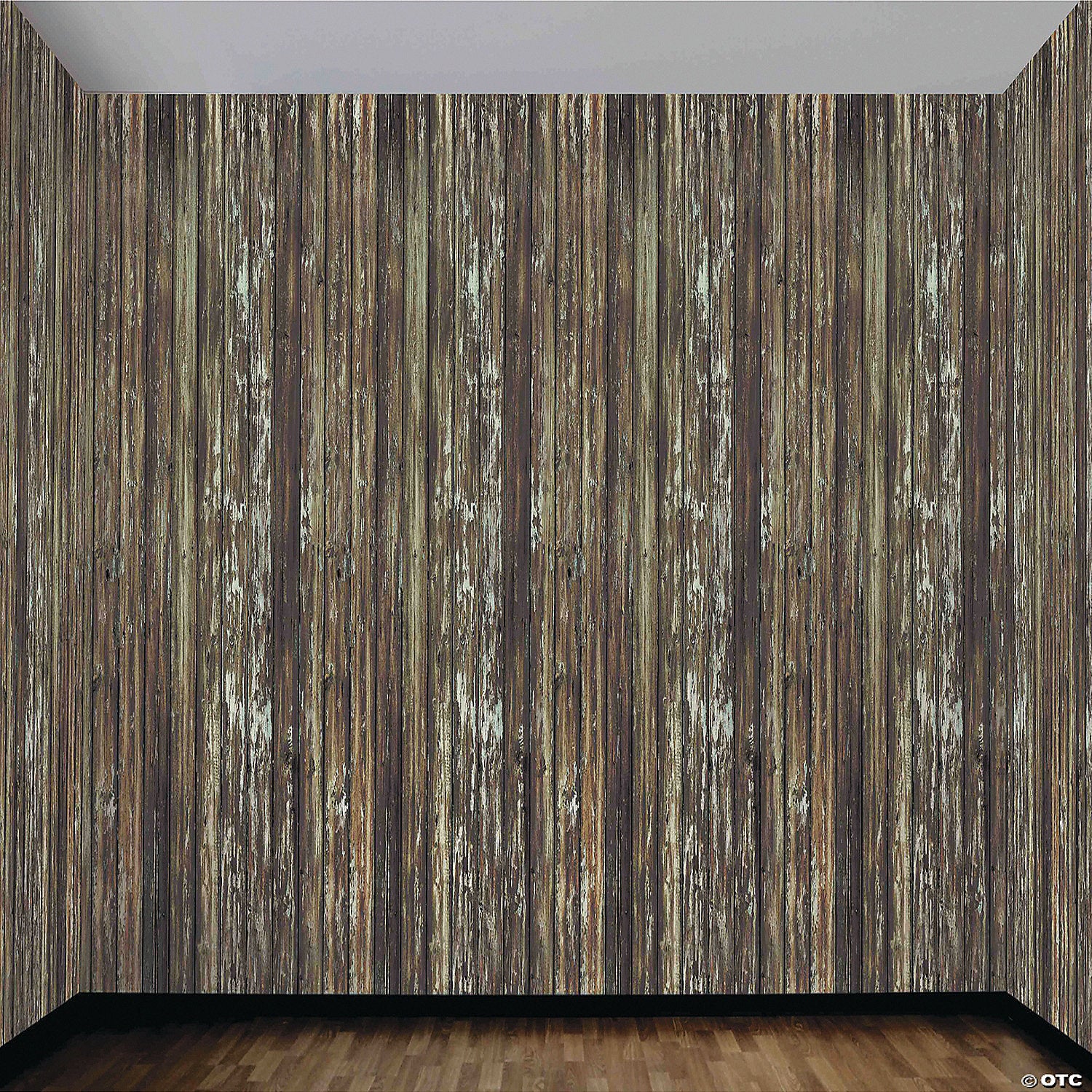 20  x 4  wood wall plastic backdrop~fm68908