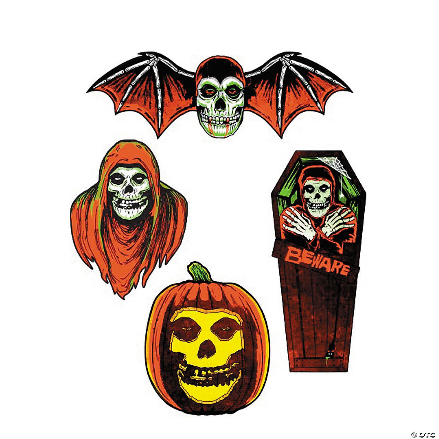 4 pc  misfits cutout wall decoration collection   series 1~masfcm106