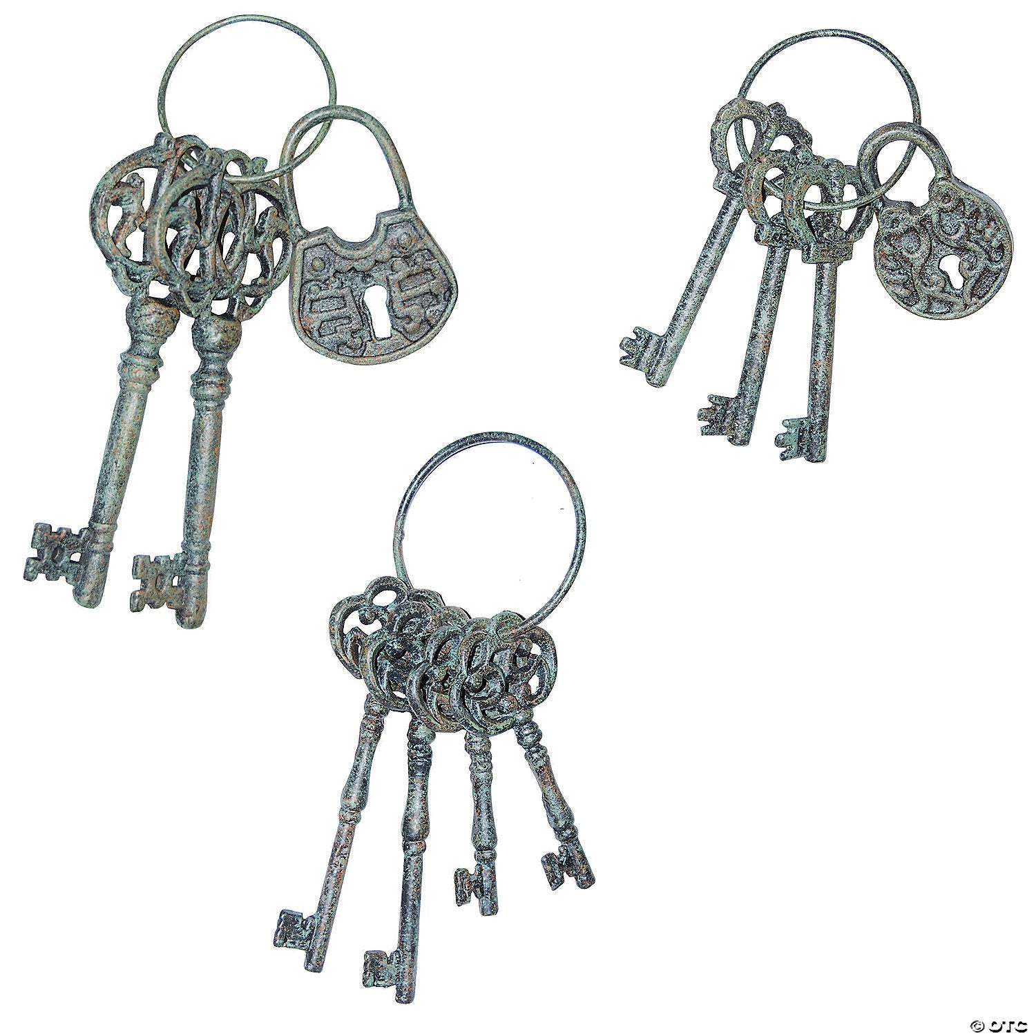 metal lock and keys costume accessory prop~ss94472-a01