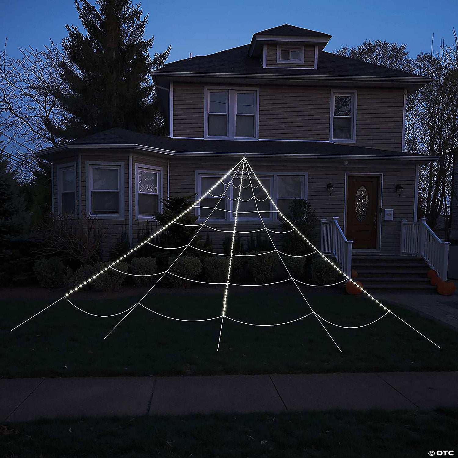 12  spider yard web light up 99 led~fw91289t