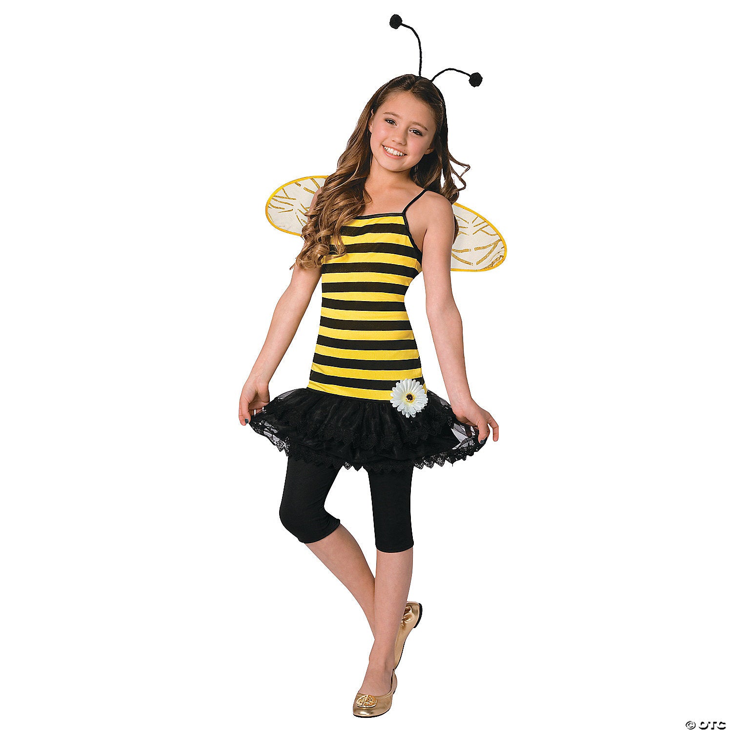girl s sweet as honey bee costume   large~lf3036clg