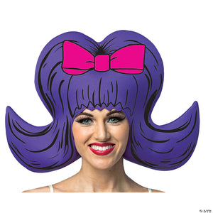 adults purple foam bouffant headpiece~gc1351