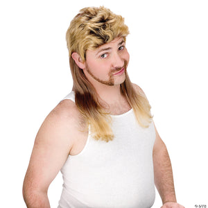 adults blonde mullet wig~fw92909bd