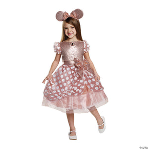 toddler girl s deluxe rose gold minnie costume   3t 4t~dg15701m