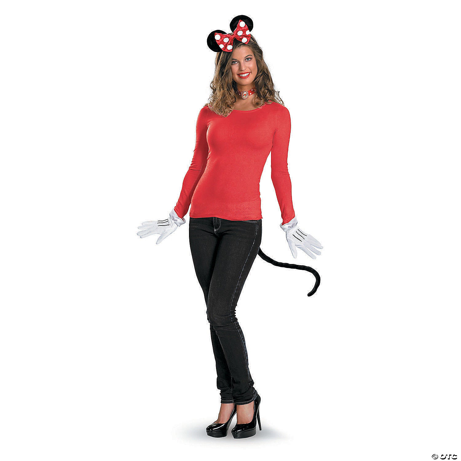 women s red minnie mouse costume kit   standard~dg27394