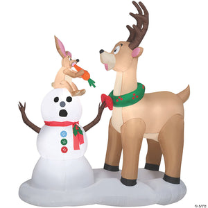 72  blow up inflatable caribou snowman outdoor yard decoration~ss114026g