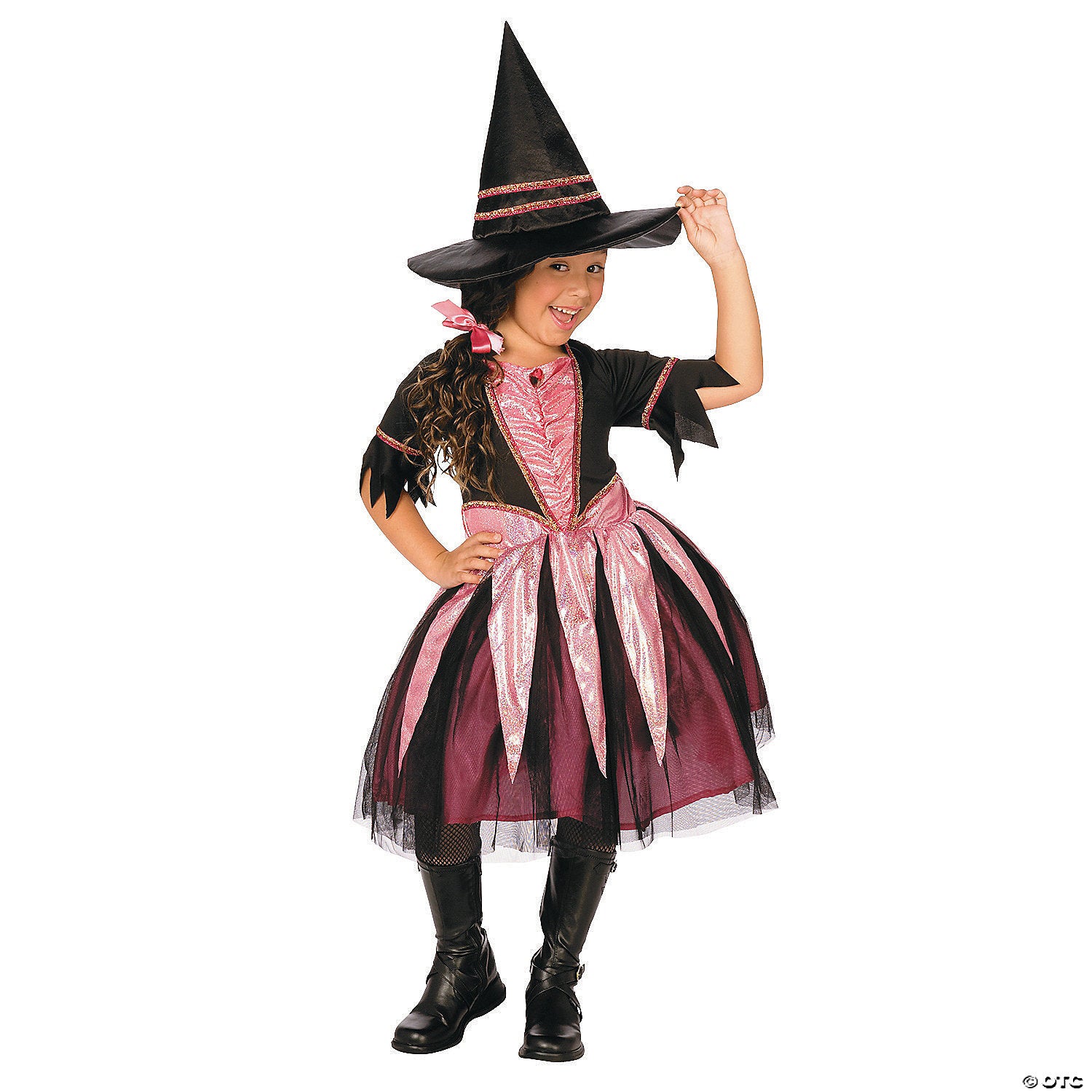 girl& 8217 s sparkle witch dress costume   medium~lf3321fumd