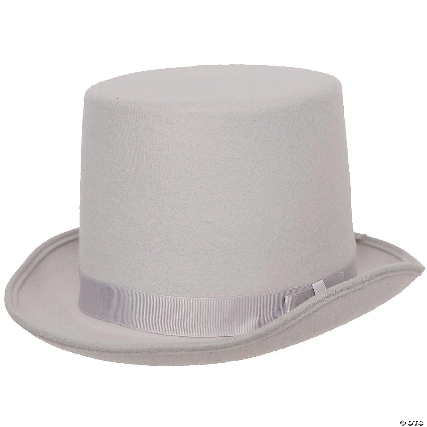 adults gray felt top hat~ur29722os