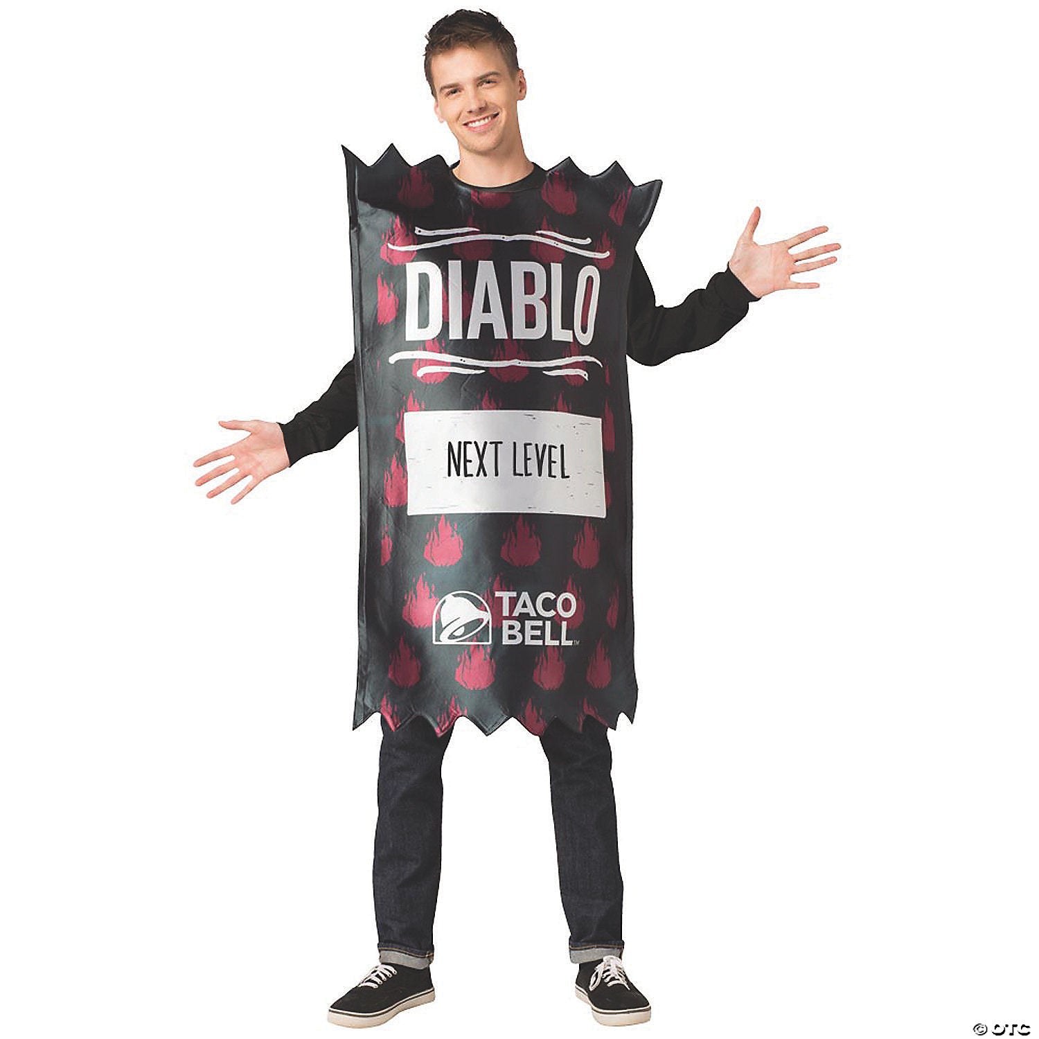 adult taco bell diablo sauce costume~gc3566