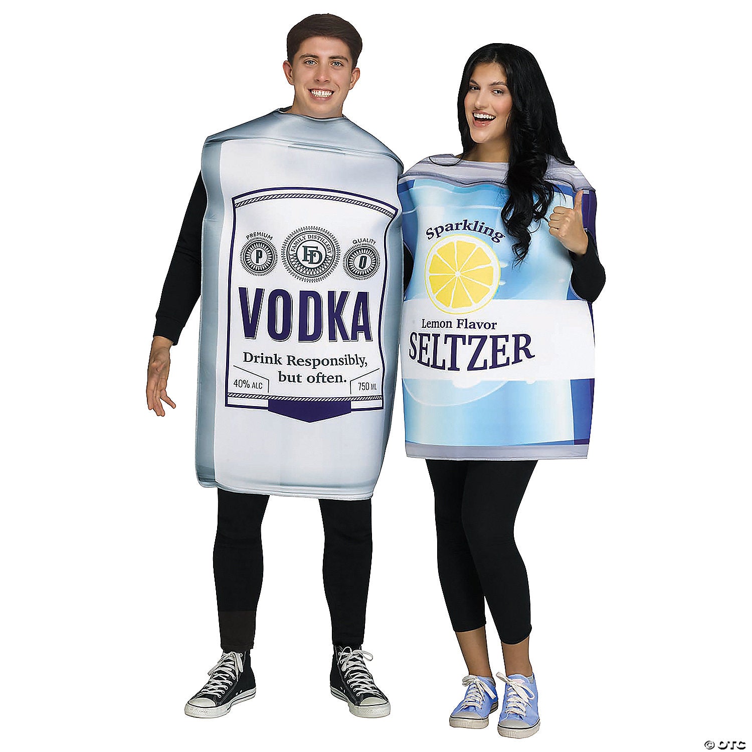 adults vodka & soda couples costume~fw137624