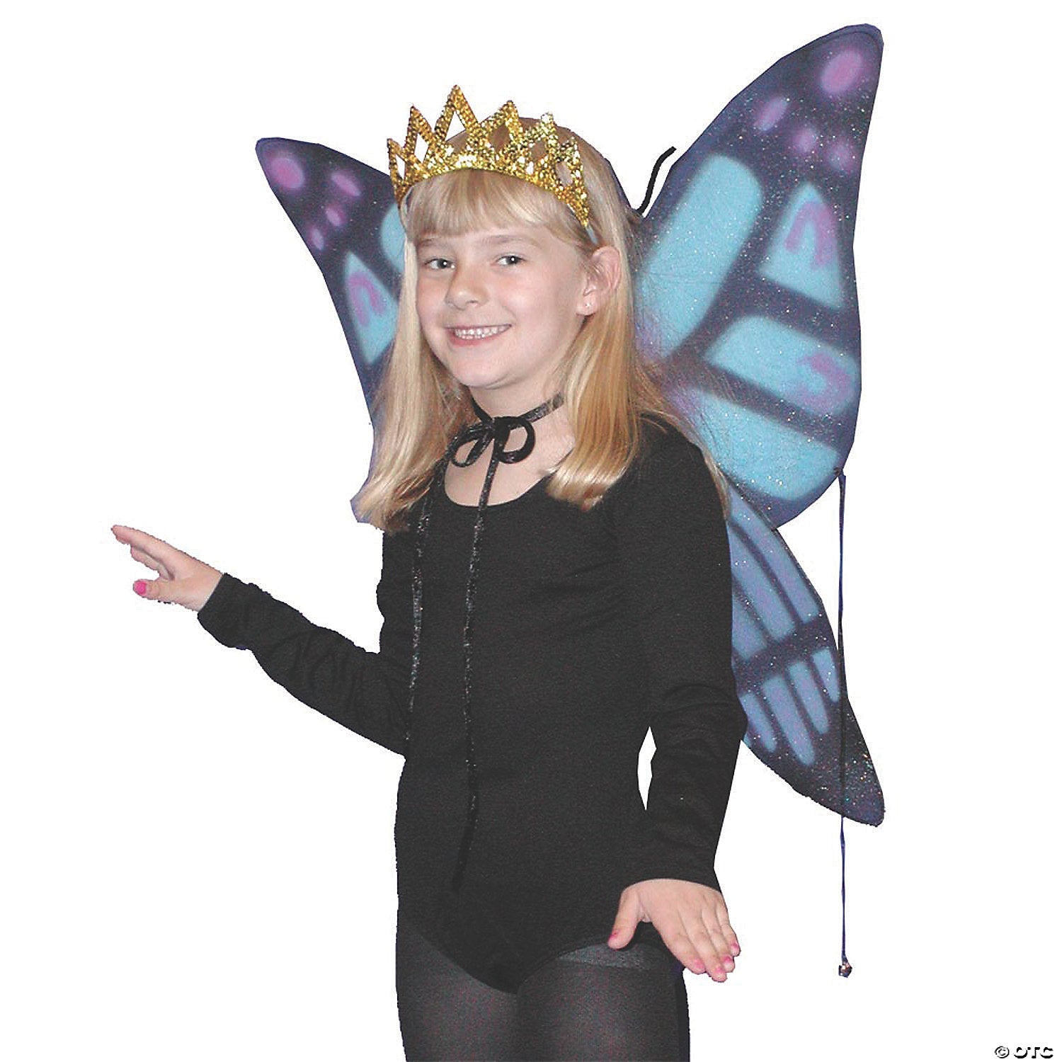 kids blue butterfly wings~fw8111bbu-a01