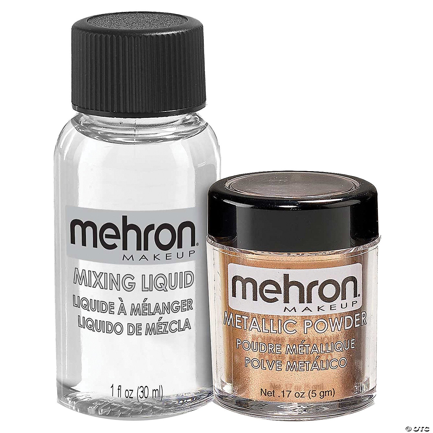 mehron metallic copper makeup powder with mixing liquid~dd129mlc
