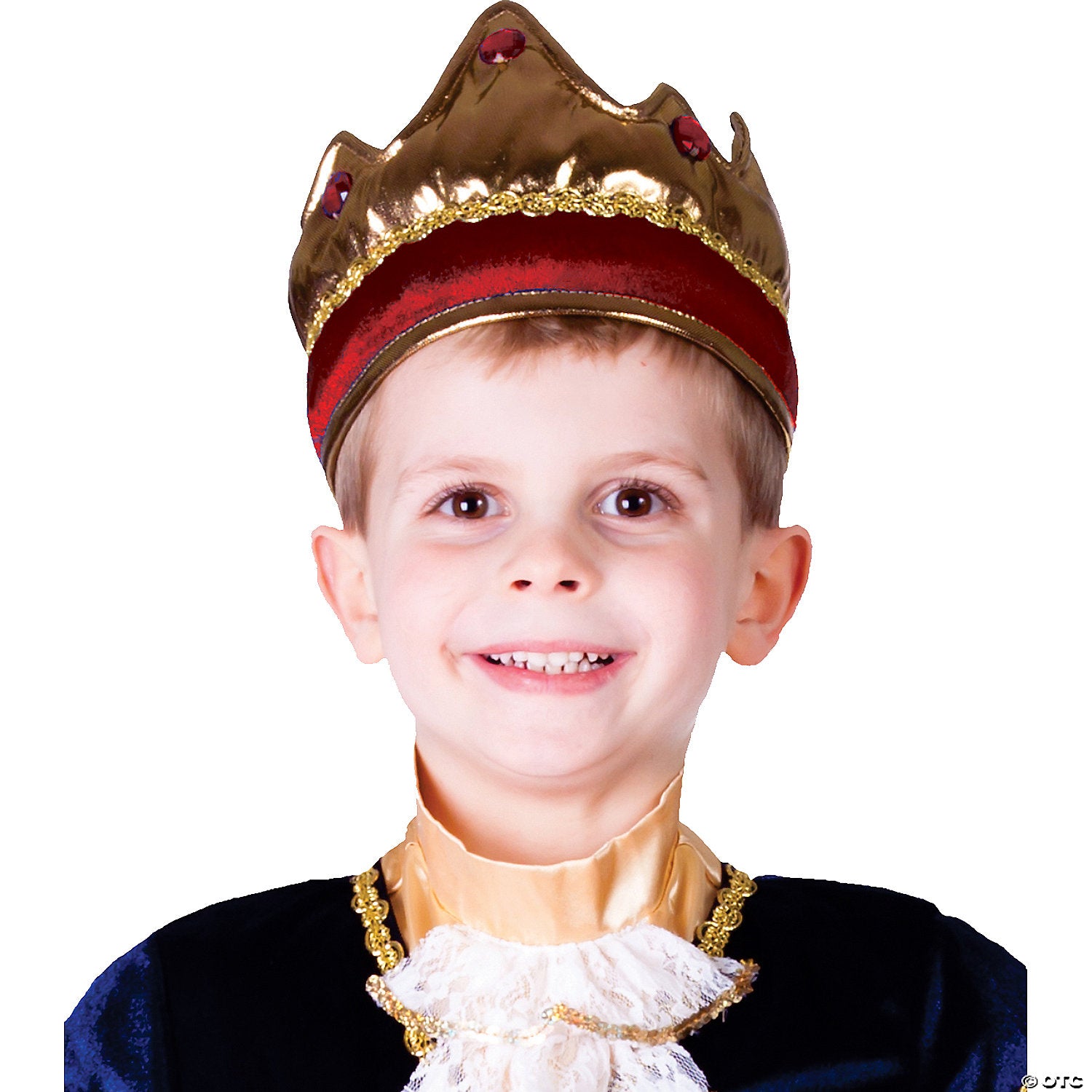 kids gold & red crown~up697