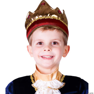kids gold & red crown~up697