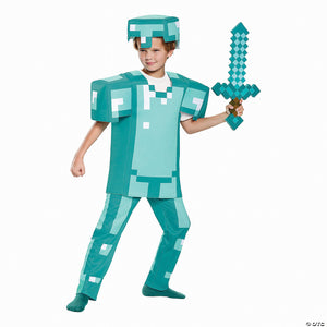 kids deluxe minecraft armor costume   medium~dg65662k