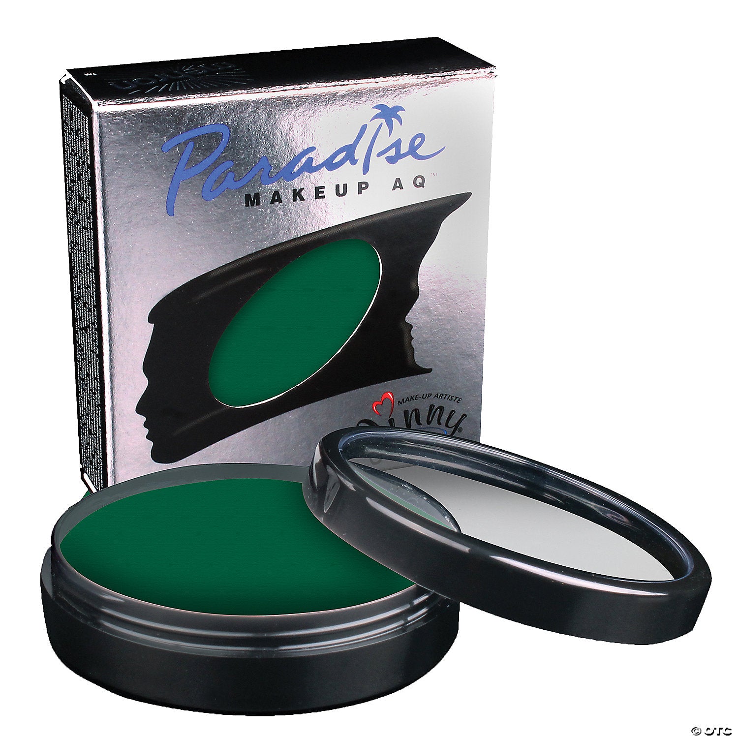 mehron paradise pro aq& 8482  makeup dark green~dd492