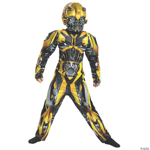 kids muscle transformers bumblebee costume   7 8~dg22432k-a01