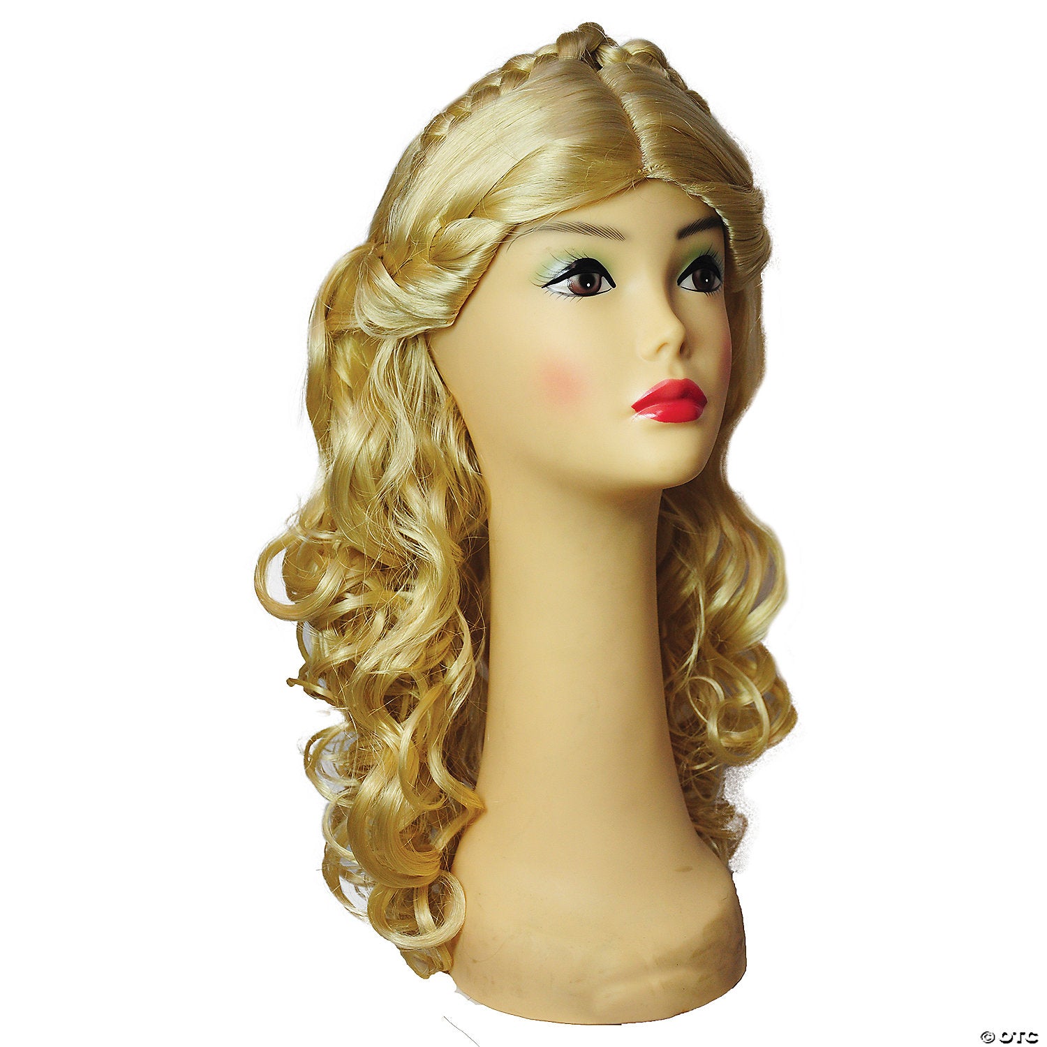 women s cindy wig with braids & curls~lw688pbl