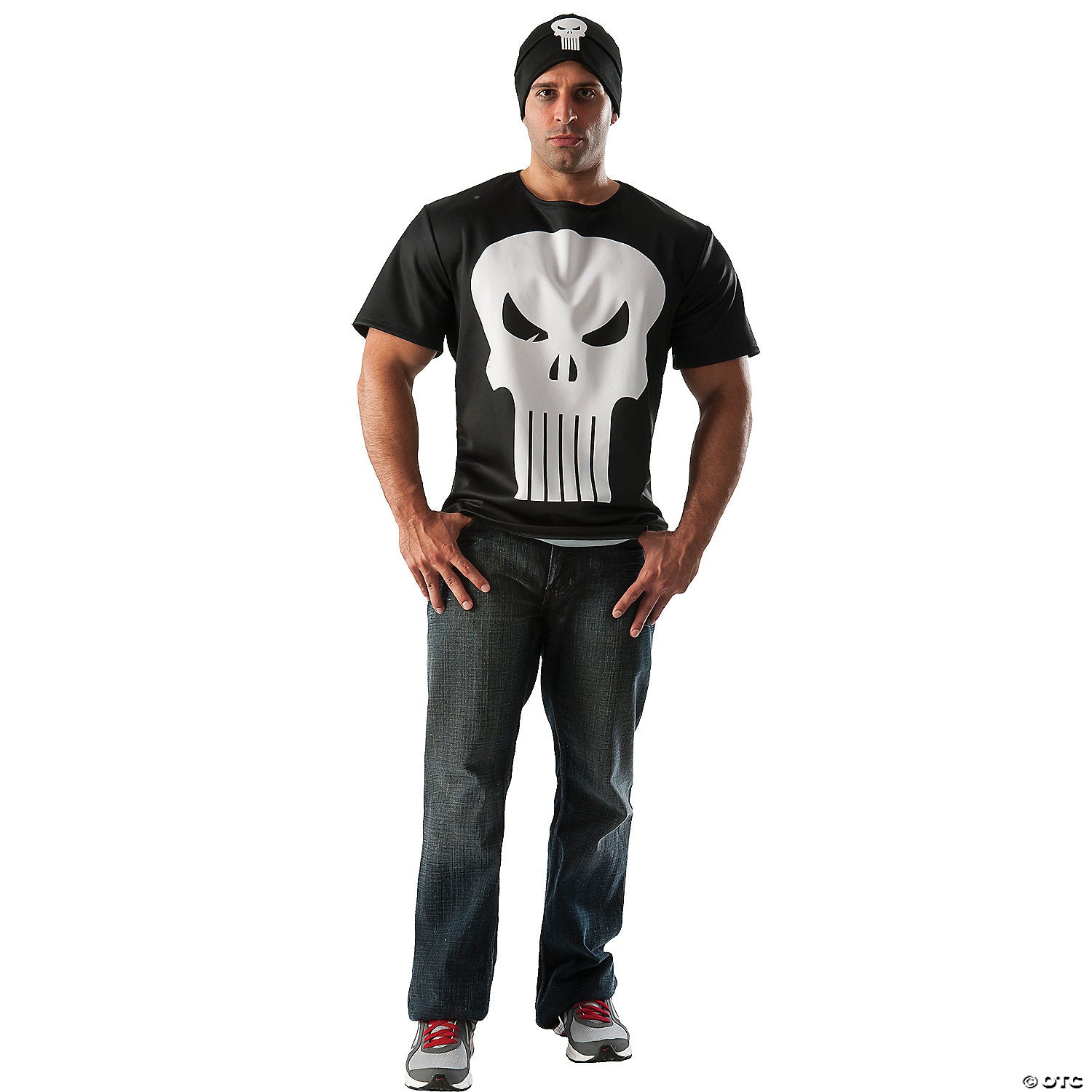 men s punisher shirt & hat costume kit~ru810457md