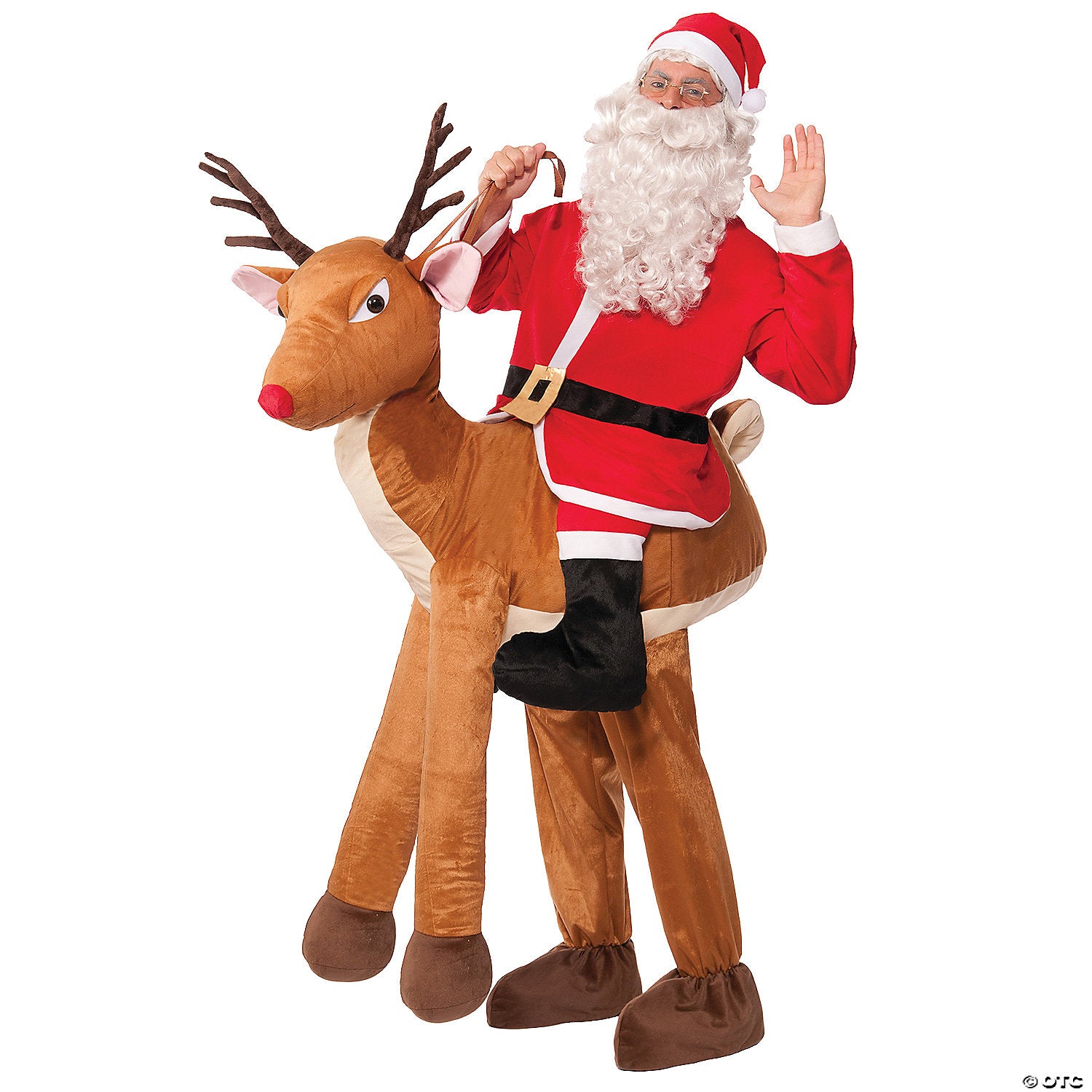 adult santa ride a reindeer costume~fm74028