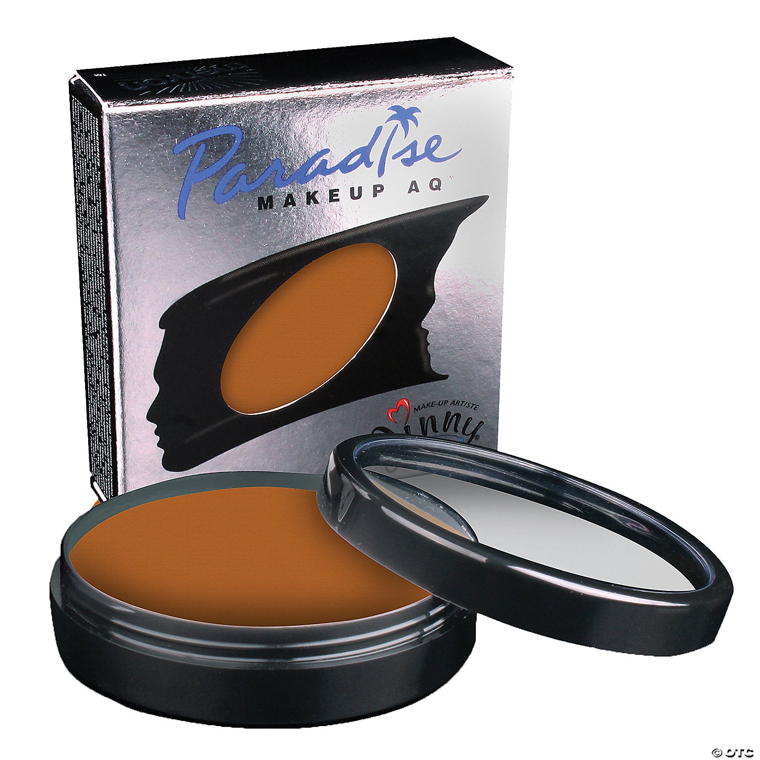mehron paradise pro aq& 8482  makeup light brown~dd496
