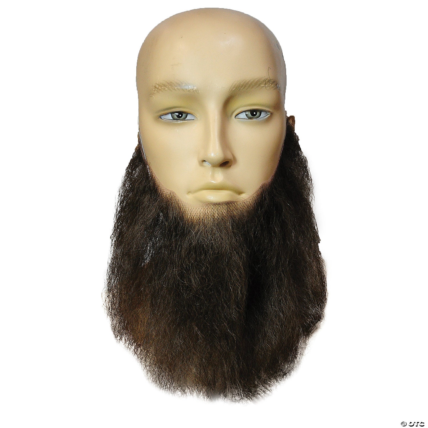 8  wavy full beard   human hair light chestnut brown~lw1lcbn