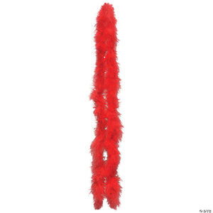 6  red marabou boa~bb33rd