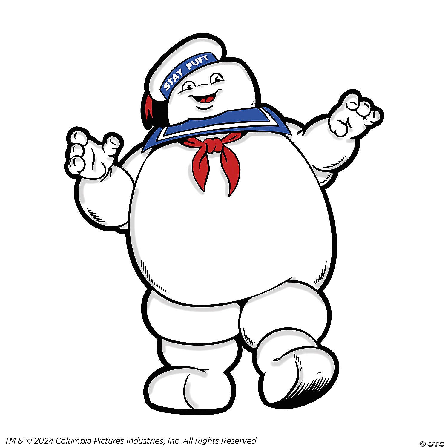 4  ghostbusters& 8482  stay puft marshmallow man full color enamel pin~masfsp114