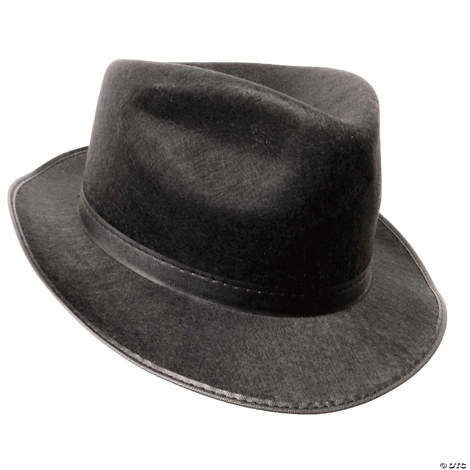 adults black felt fedora blues hat~gc12