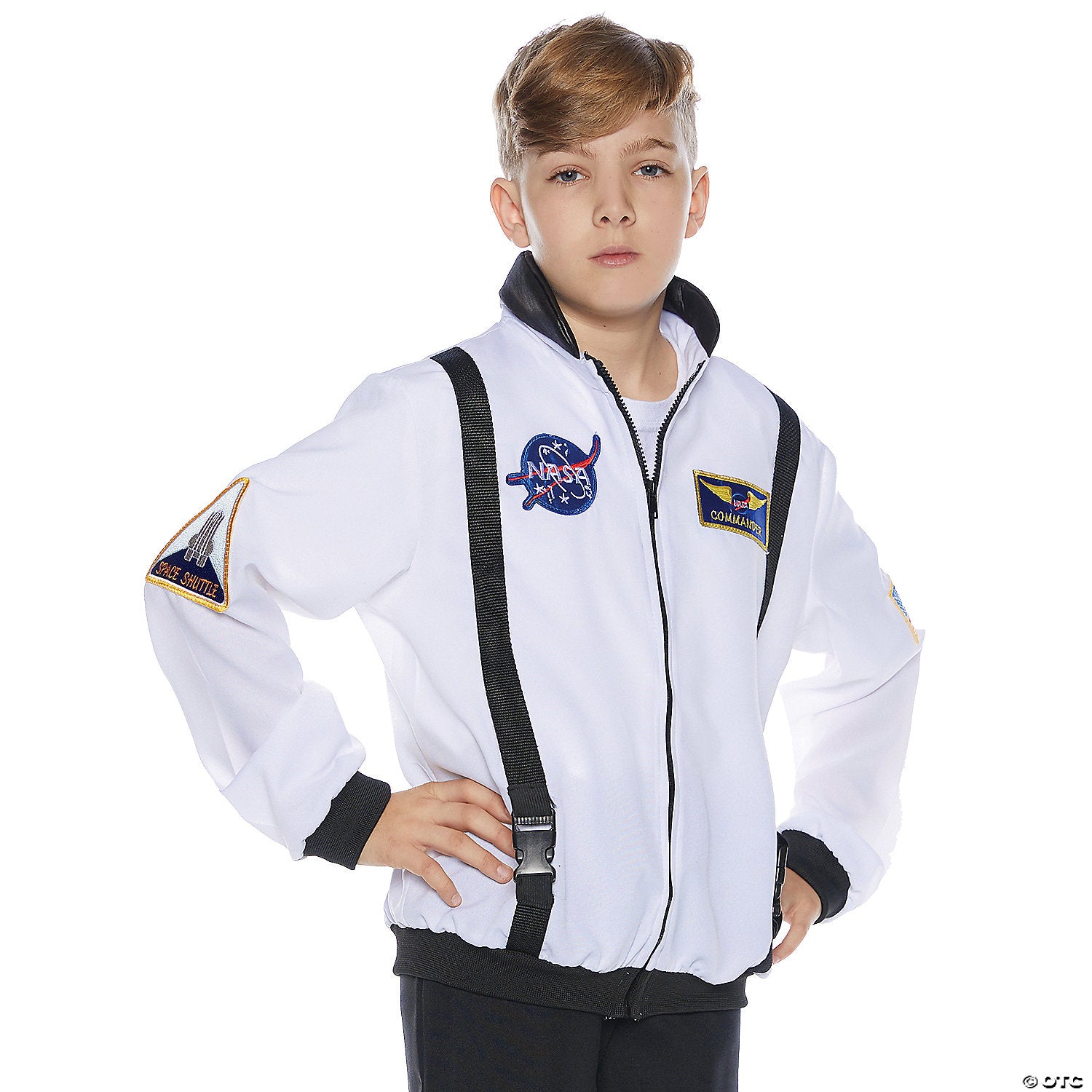kid& 8217 s white astronaut jacket halloween costume   small~ur25726sm