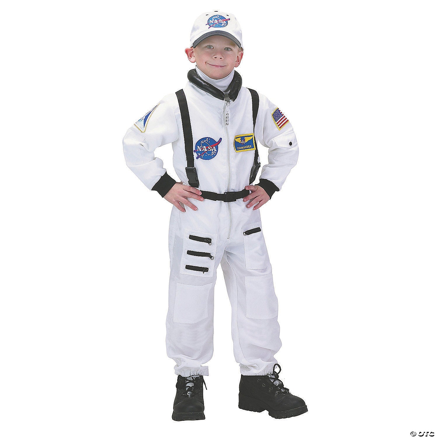 kid s white astronaut suit costume   medium~ar53md