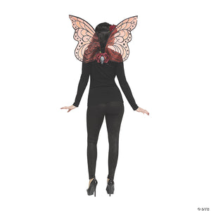 adults sparkle wings   burgundy~fw90784bg