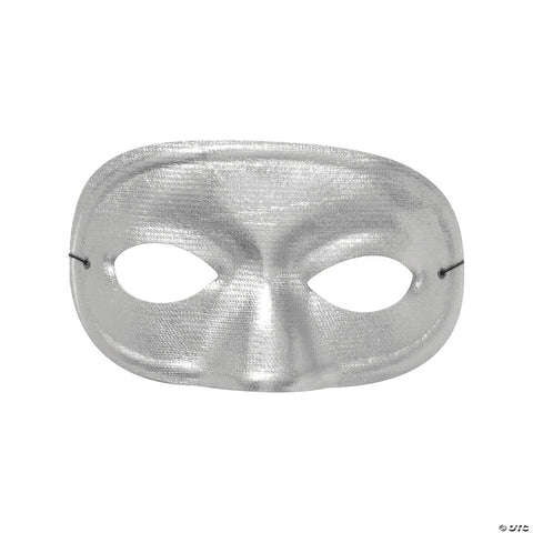 Silver Domino Half Mask