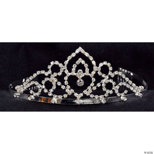 adults clear rhinestone swirls tiara~gb48