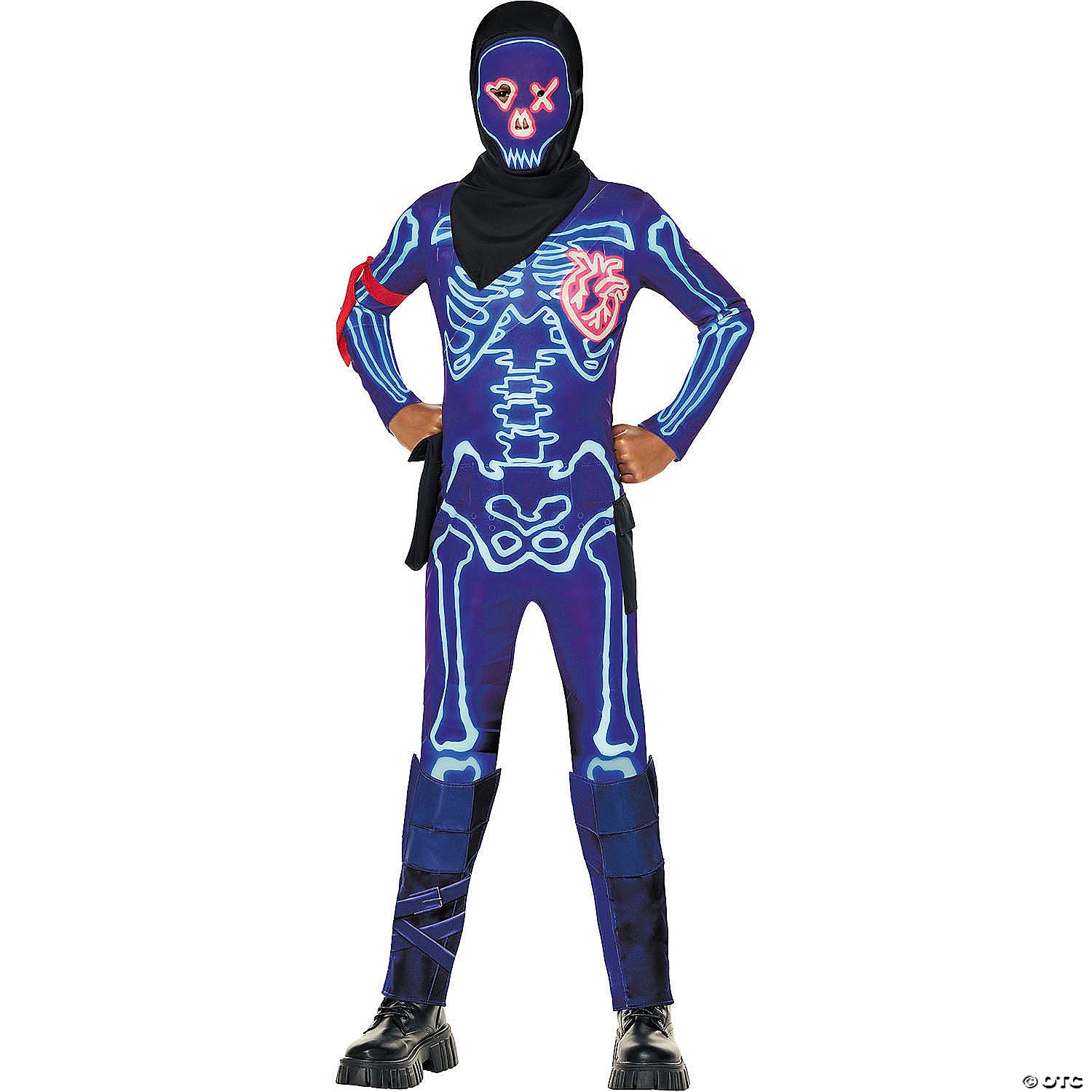 kids fortnite polyester jumpsuit party trooper costume   large 10 12~fw104542l