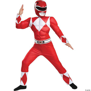 boy s classic muscle mighty morphin power rangers& 8482  red ranger costume   7 8~dg67405k