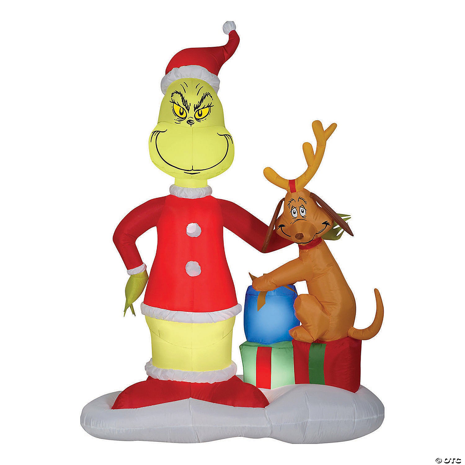 72  blow up inflatable dr  seuss& 8482  the grinch & max with presents outdoor yard decoration~ss112810g