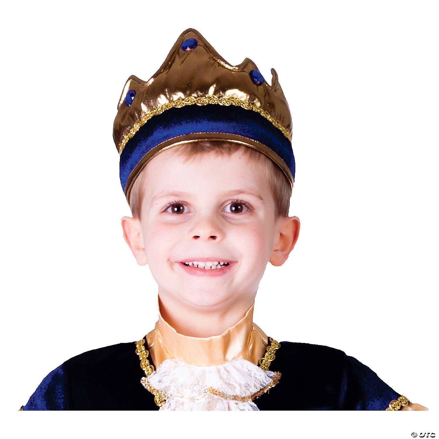 kids gold & blue crown~up696
