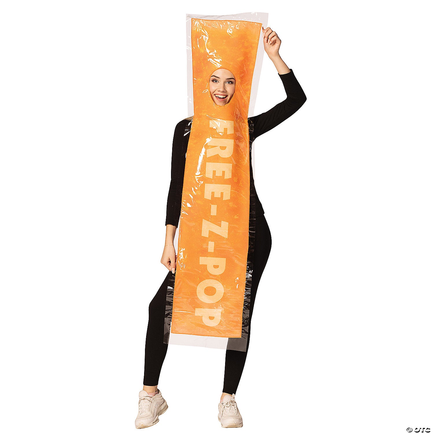 adults orange free z pop ice costume~gcr1360