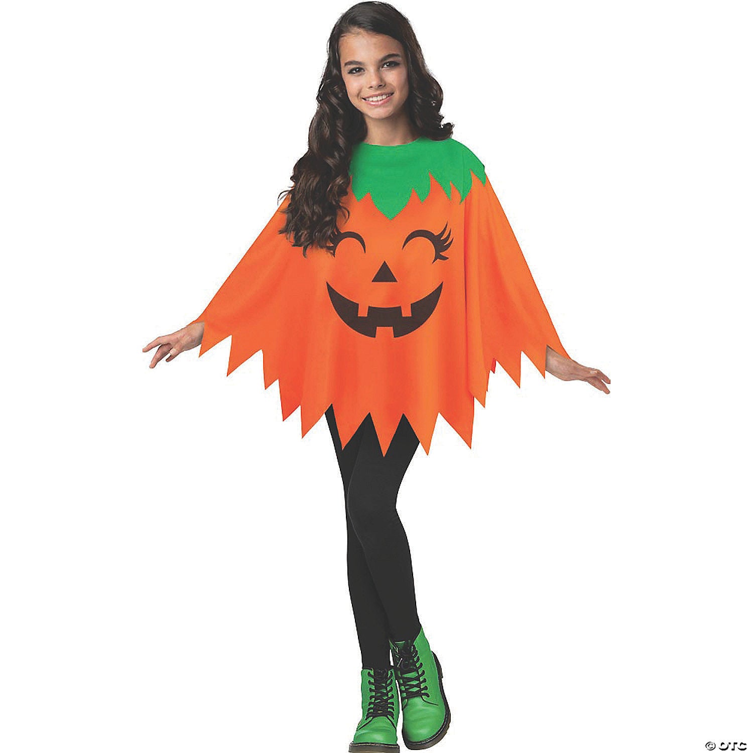 kids pumpkin poncho~fw90869