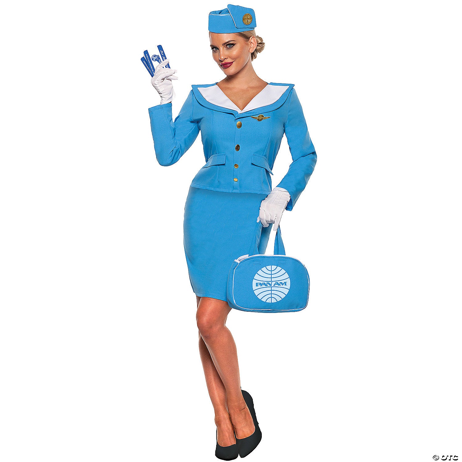 women& 8217 s pan am stewardess costume   medium~ur30519m