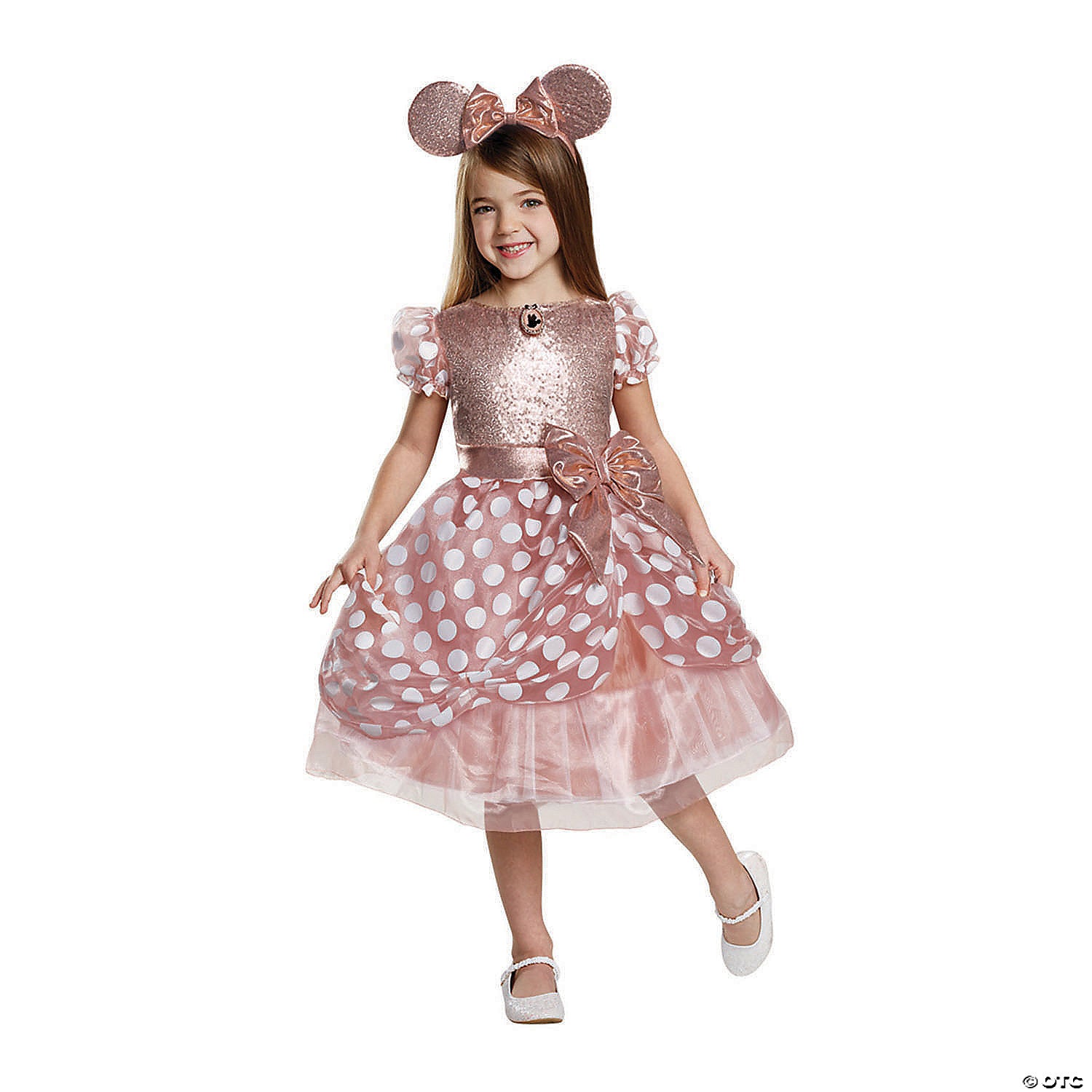 toddler girl s deluxe rose gold minnie costume   3t 4t~dg15701m