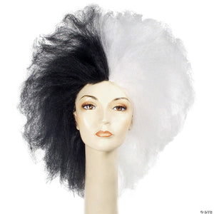 adults black & white extra large wig~lw304bw