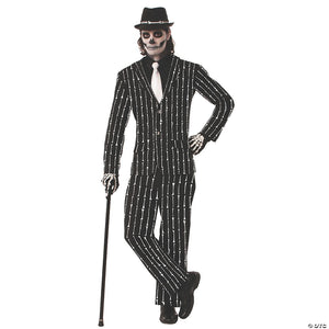 men s bone pin stripe suit costume~fm73549