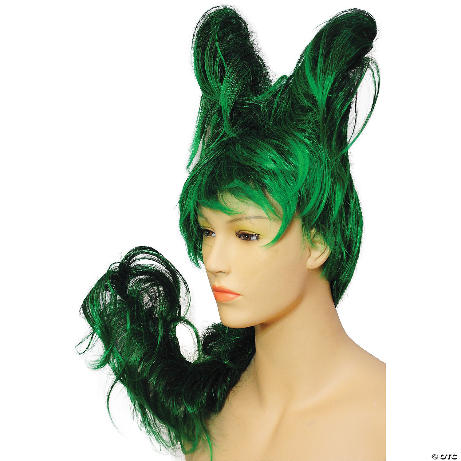 women s green hair sculpture wig~lw667bkgr